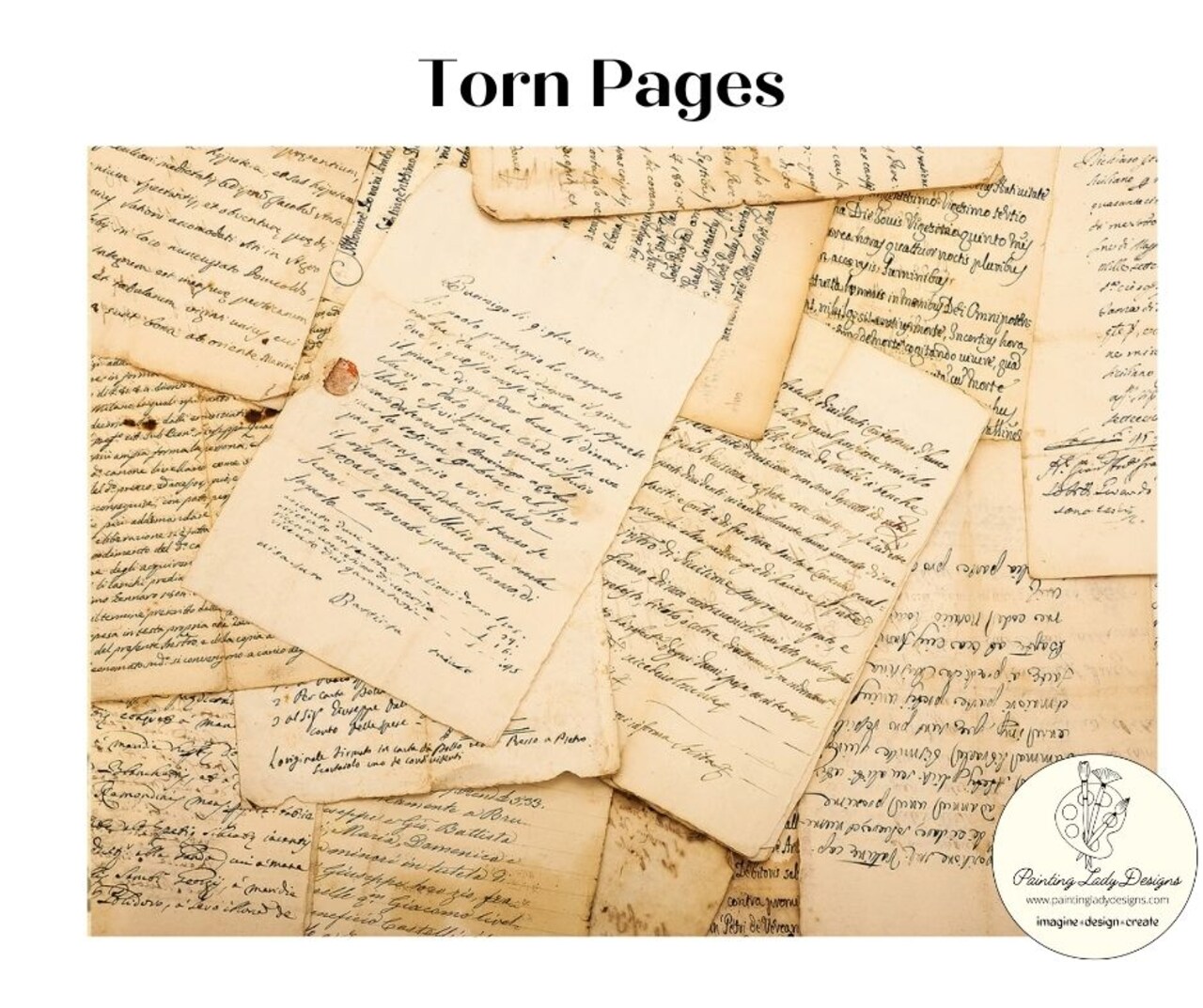 Torn Pages - Quality Art Papers for Decoupage and Mixed Media 18x24
